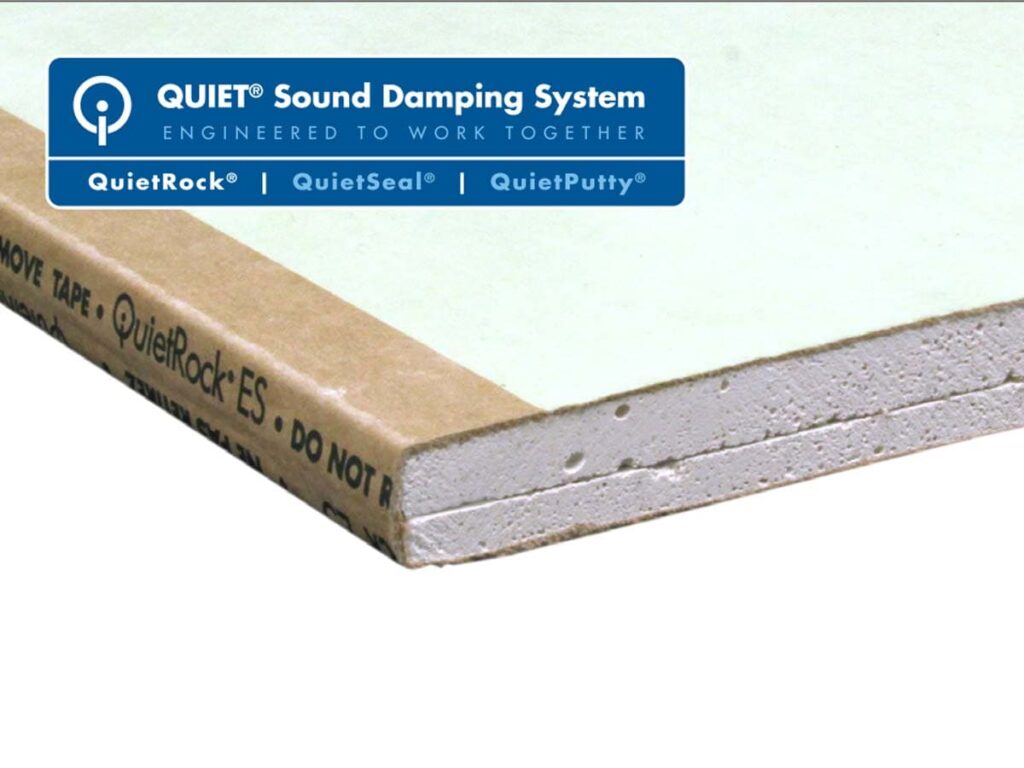 QuietRock sound damping system