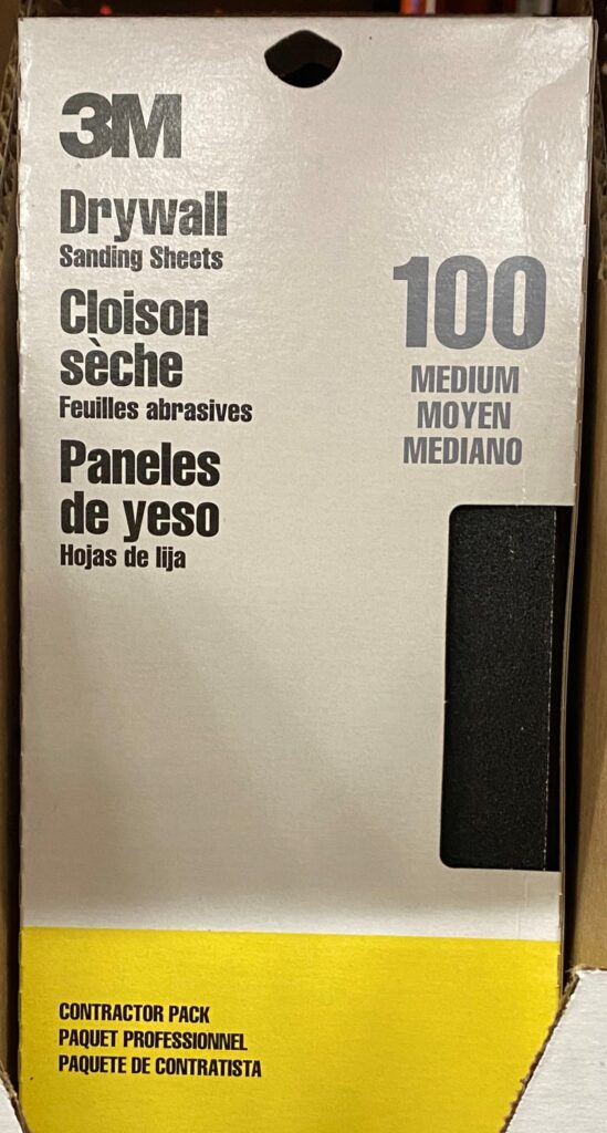 3m sanding sheets medium 100 grit