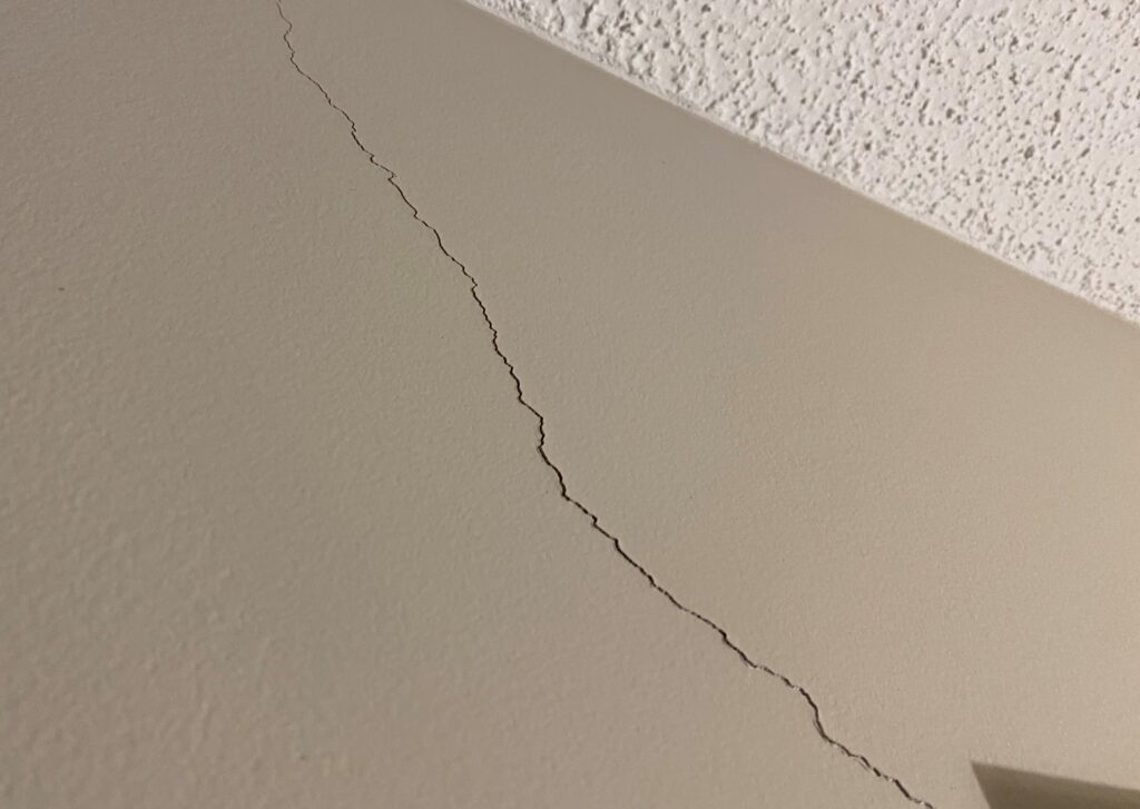 drywall seams cracking