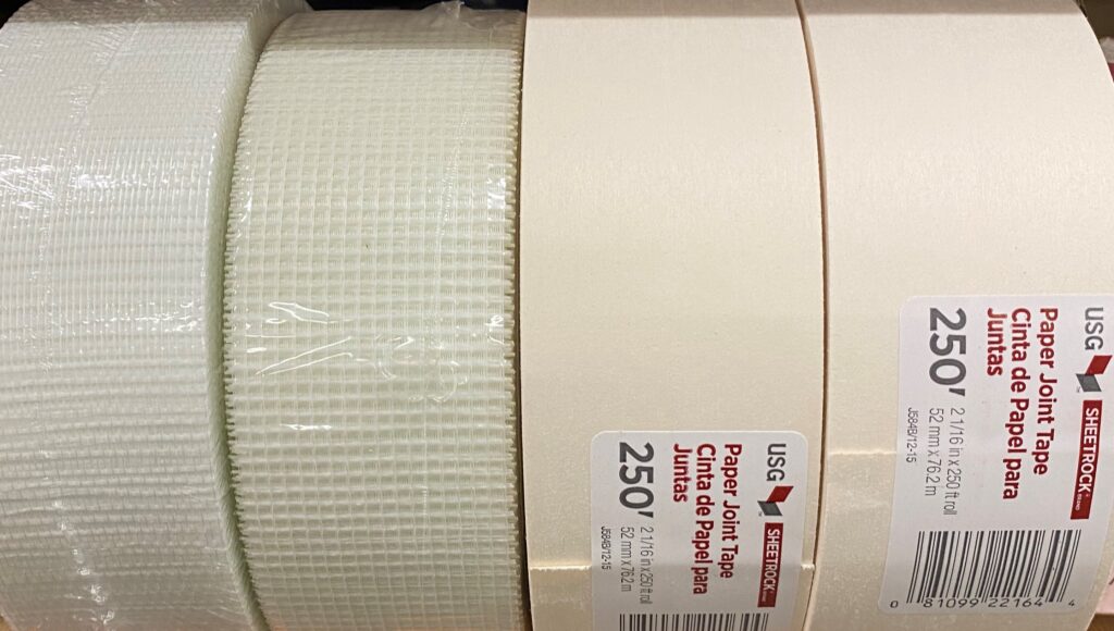 drywall mesh tape vs paper tape