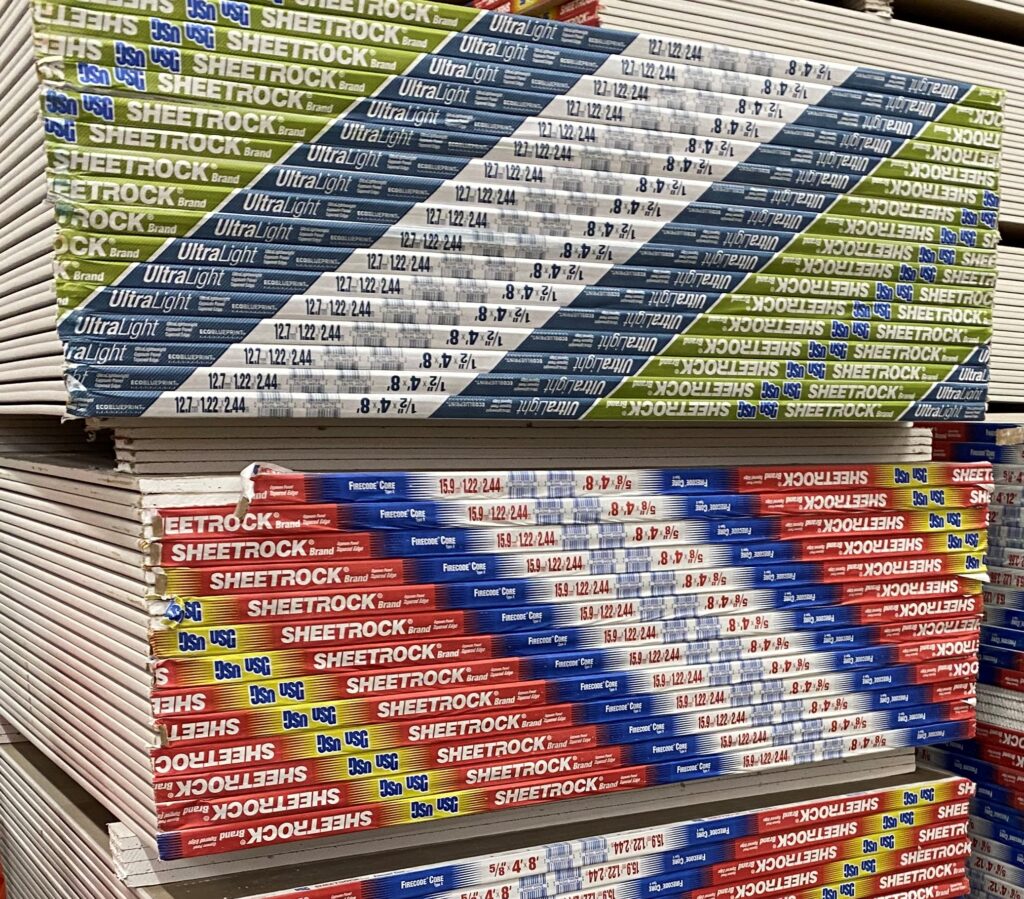How Much Does a 5/8” Sheet of Drywall Weigh?