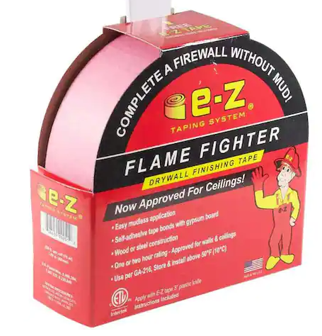 E-Z Taping System fire tape walls