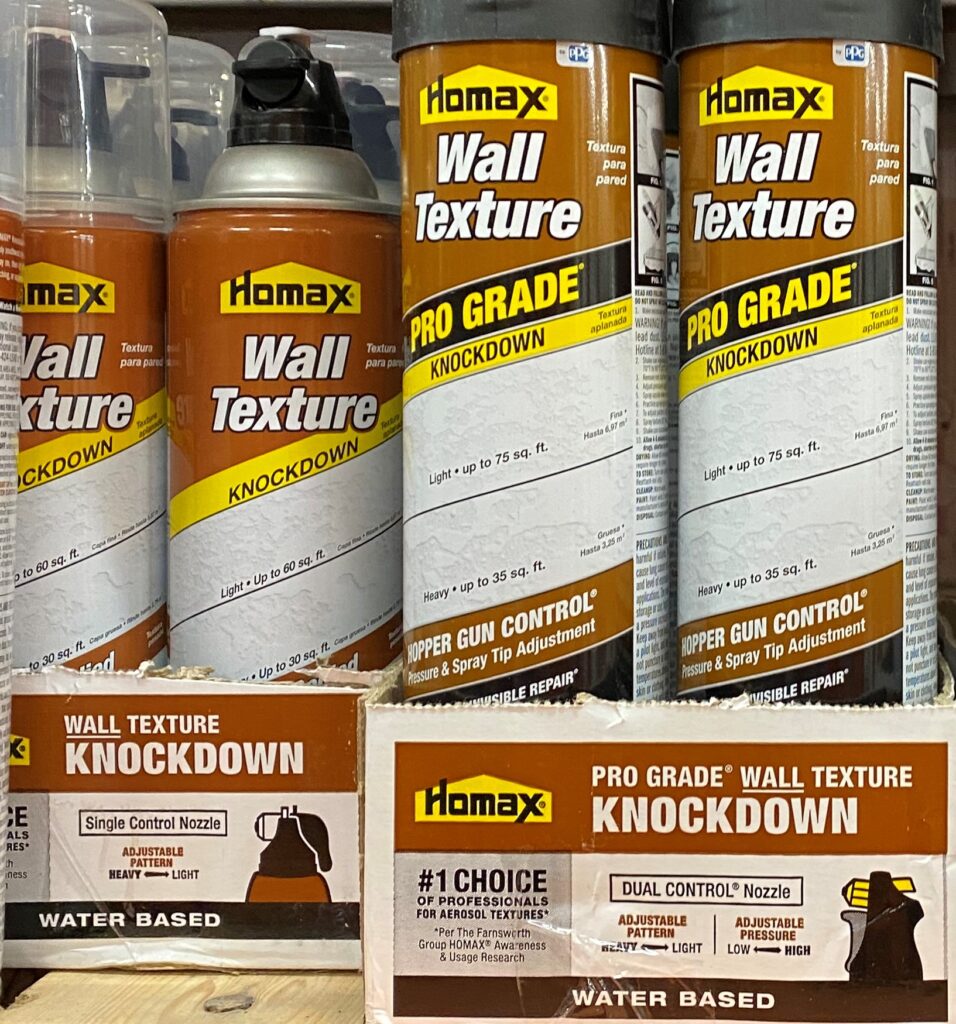 knockdown spray can texture