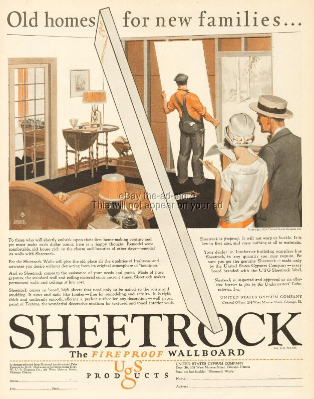 usg brand sheetrock advertisement