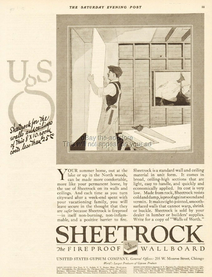 usg sheetrock advertisement