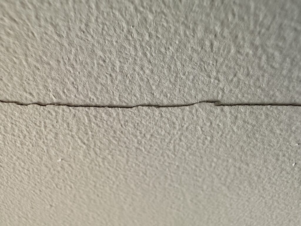 ceiling cracks along drywall seams